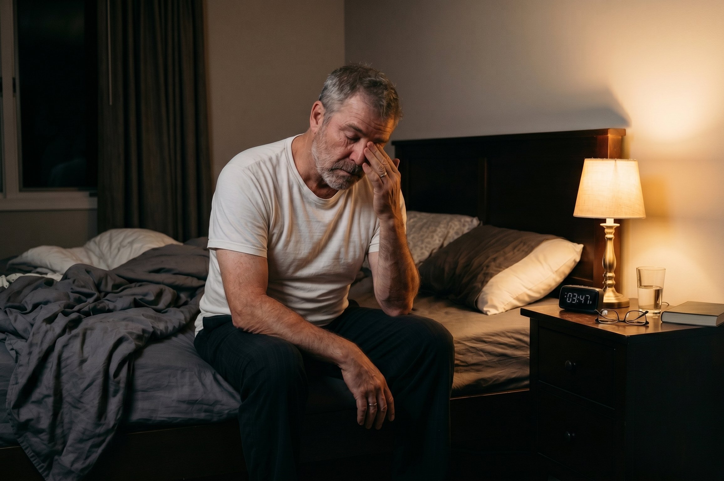 Man unable to sleep — 3:47 AM