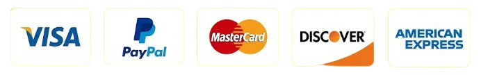 Visa, MasterCard, American Express, Discover