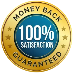 Prostadine official 60-day 100 percent money-back satisfaction guarantee seal from manufacturer